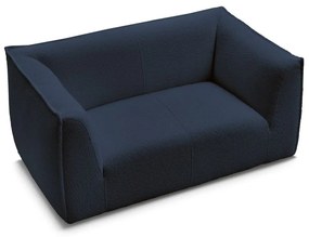 Tmavomodrá pohovka z textílie buklé 170 cm Giorgia – Bobochic Paris