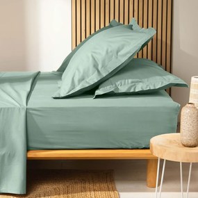 Svetlozelená napínacia plachta z Bio bavlny 140x190 cm Biolina – douceur d'intérieur