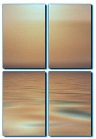 Obraz na plátne - Pokojné more pri západe slnka - obdĺžnik 7280FE (90x60 cm)