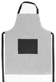 Kuchynská zástera FASKO čiernobiela 738876