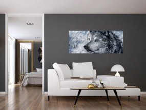 Obraz - Kreslený vlk (120x50 cm)