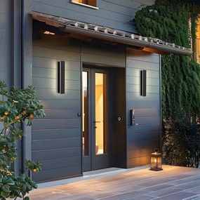 Brilagi - LED Vonkajšie nástenné svietidlo LINEAR LED/8W/230V 3000K IP65 čierna