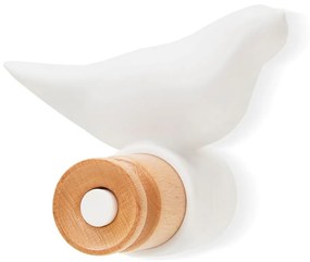 Biely nástenný háčik loomi.design Bird