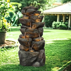 Záhradná fontána BestBerg EF-21 / polyresin / 44,5 x 38 x 99 cm