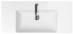 Cersanit Inverto, umývadlo nábytkové/na dosku s prepadom 100,5x45,5 cm, biela, K671-007