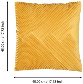 Eglo 420263 - Dekoračný vankúš SHOURA 45x45 cm žltá