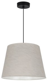 Závesné svietidlo Len, 1x svetlobéžové textilné tienidlo, (fi 38 cm), b
