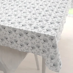 Biante Bavlnený obdĺžnikový obrus Sandra SA-264 Tmavo sivé poľné kvety 130x180 cm
