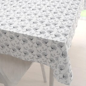 Biante Bavlnený obdĺžnikový obrus Sandra SA-264 Tmavo sivé poľné kvety 60x100 cm
