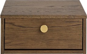 Nočný stolík v dekore duba v tmavoprírodnej farbe Monfort – Actona
