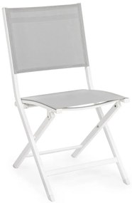 Biela kovová záhradná stolička Elin – Bizzotto