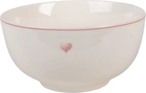 Porcelánová miska so srdiečkom Beautiful Heart - Ø 14*7 cm / 500 ml
