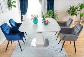 SI Stolička Linea Velvet sivý