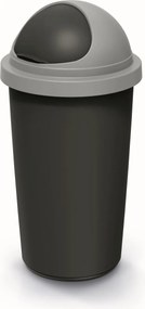 Odpadkový kôš COMPACTO ROLL 30 L čierny/svetlosivý