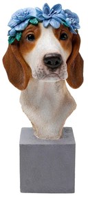 Fiori Beagle dekorácia viacfarebná 47 cm