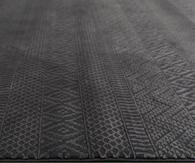 BE Koberec Zurich 1901 DARK GREY – sivý obdĺžnikový Rozmer: 160x230 cm