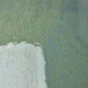 Súprava 3 kvetináčov s odtokom a zátkou Neva Marble zelená