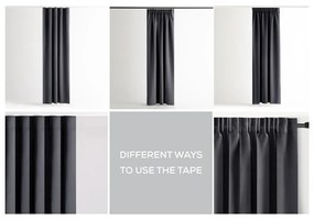 Tmavosivý termo/dimout záves 140x245 cm Kierra – Restilo