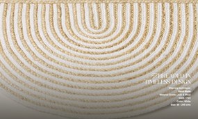 Diamond Carpets India, Ručne viazaná rohožka Elva J-42 Natural, 50x80, béžová, chodba / predsieň