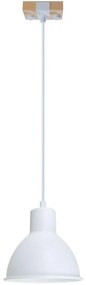 Luster na lanku 1xE27/40W/230V biela