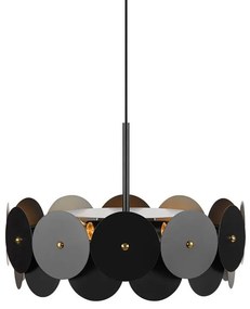 Čierne závesné stropné svietidlo Markslöjd Vegas, ø 53 cm