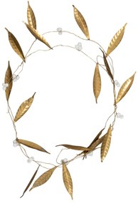 GREEN GATE Dekoratívna girlanda Leaves Gold 180 cm