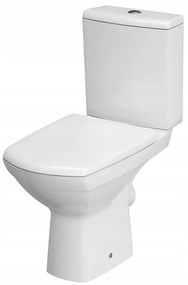 Cersanit CARINA Clean On 482 new - wc kombi 010 3/5 vrátane antibakteriálneho sedátka z duroplastu, biela, K31-044