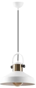 Závesné svietidlo na lanku DODO 1xE27/40W/230V biela/bronzová
