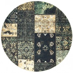 Koberec ANTIKA Ancient Olive patchwork zelený
