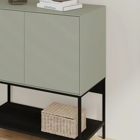 Komoda Houseland Amira 80 cm sivo-zelená