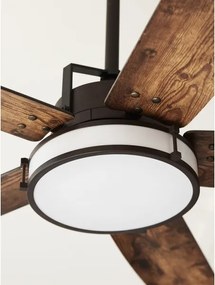 Lucci air 213175 - LED Stropný ventilátor LOUISVILLE 1xGX53/18W/230V hnedá + DO