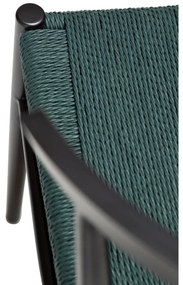 Čierno-tyrkysovomodrá jedálenská stolička Sava – DAN-FORM Denmark