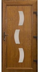 Dvere vchodové Zadar D30 90P 98x198x7 zlatý dub