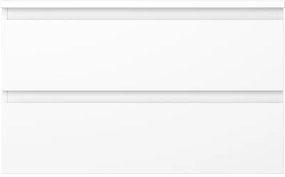 Mexen Orio, kúpeľňová skrinka 80 cm s hornou časťou, 2 zásuvky, biela matná, 91A10-08047-2-BFFC01