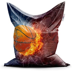 Sablio Sedací vak Basketbalová lopta - 150x100 cm