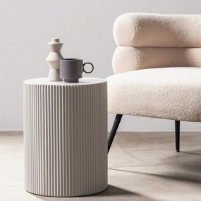 Odkládací stolek Ermanno 35 cm šedý/béžový