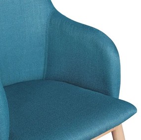 Wohnling Jedálenská stolička v škandinávskom štýle (petrolejová)  (100235621)