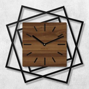 DUBLEZ | 3D drevené hodiny na stenu - Frames