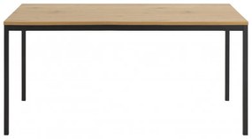 Jedálenský stôl Seaford 160x80x74 cm dub divoký/černá