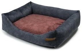 Vínovo-tmavosivý pelech pre psa 65x75 cm SoftBED Eco M – Rexproduct