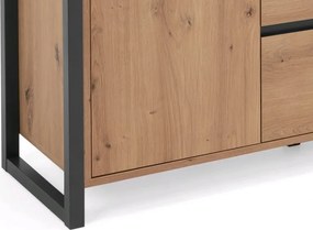 Široká komoda Denver, dub artisan/antracit