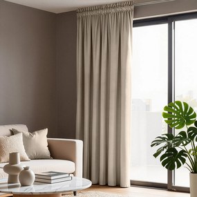 ZATEMŇOVACÍ ZÁVES NA PÁSKE MELANIE 140X270 CM BÉŽOVÁ