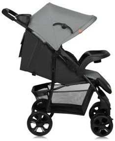Lionelo - Športový kočík EMMA PLUS šedá/čierna