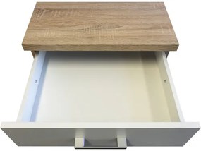Kuchynská skrinka dolná sošuplíkmi Flex-Well Samoa šírka 60 cm biela
