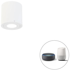Inteligentné kúpeľňové bodové svetlo biele okrúhle IP44 vrátane Wifi GU10 - Capa
