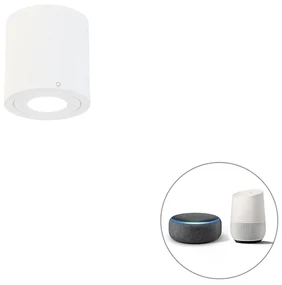Inteligentné kúpeľňové bodové svetlo biele okrúhle IP44 vrátane Wifi GU10 - Capa
