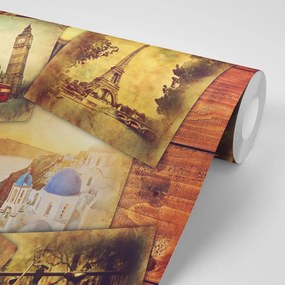 Samolepiaca tapeta pohľadnice svetových metropol - 150x100