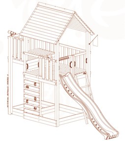 Detské ihrisko Jungle Palace so šmýkalkou