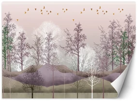 Gario Fototapeta Vtáky nad lesom Materiál: Vliesová, Rozmery: 300 x 210 cm