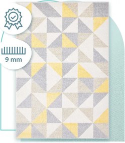 Koberec Agnella Funky Top Super Trojuholníky svetlosivý